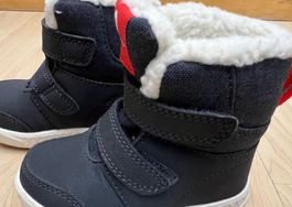 Kinder Winterschuhe Grösse 20 mit Klettverschluss dunkelblau
