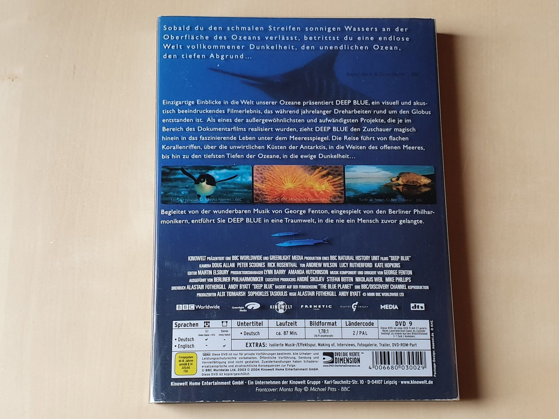 Alle DVDs: Deep Blue – Gebraucht aus Stansstad von collectorsshop 1