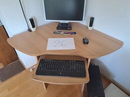 PC MÖBEL MIT TASTATUR - TABLAR Z. AUSZIEHEN, AB NUR 1.- FR.