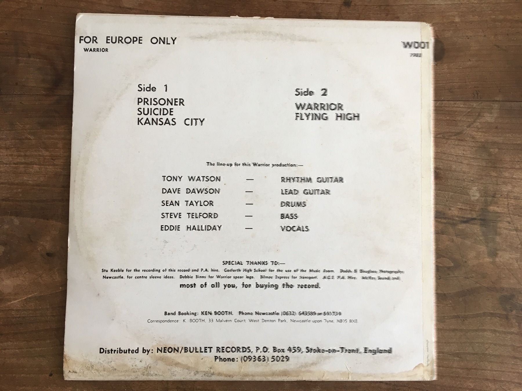 Dischi in vinile: Warrior For Europe Only Metal Vinyl – Usato da Willerzell venduto da Stoeff8l 1