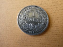 Dt. Reich 1914 A, 1 Silbermark