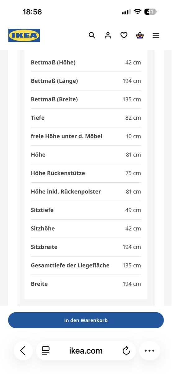 Divani: Ikea Bettsofa – Usato da Muttenz venduto da nfr_ss7l 1