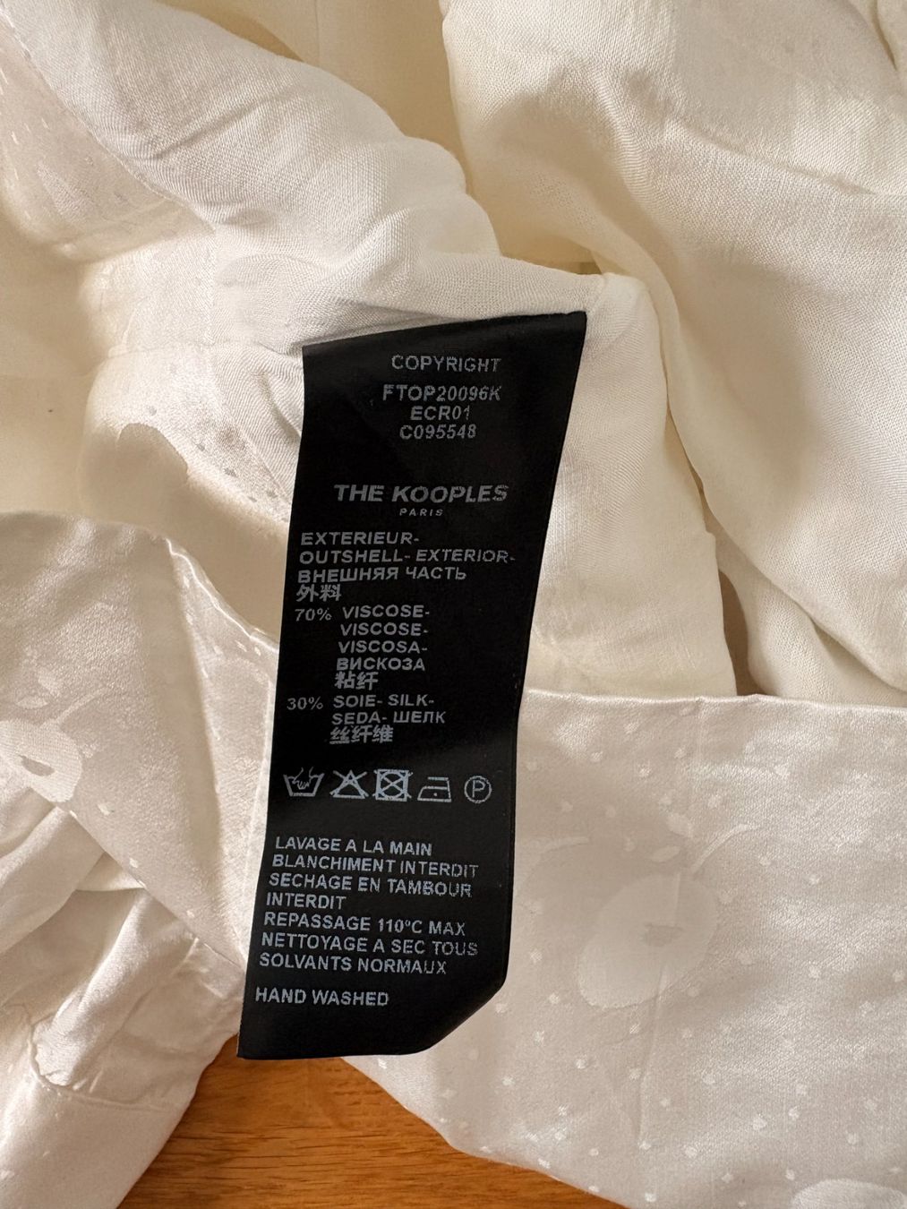 Kooples Camicette: Blouse blanche à manche courte The Kooples – Usato da Martigny venduto da fan_lxx6 2