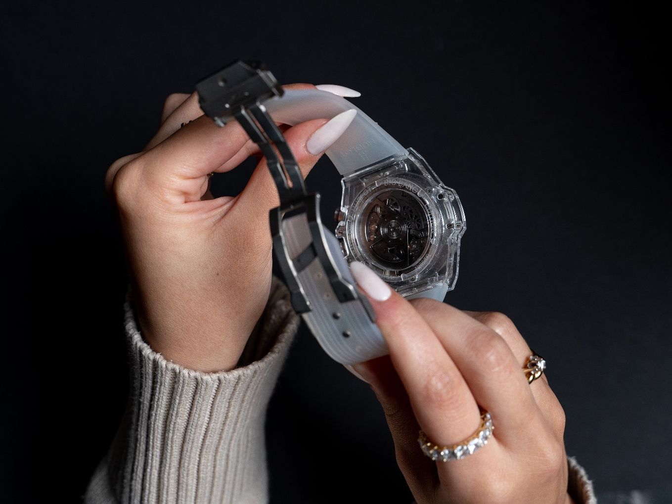 Hublot Orologi: Hublot Unico Saphire – Usato da St. Gallen venduto da Aureum-Momentum 1