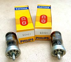 2 Röhren / Radioröhren ECH21 NOS, Philips