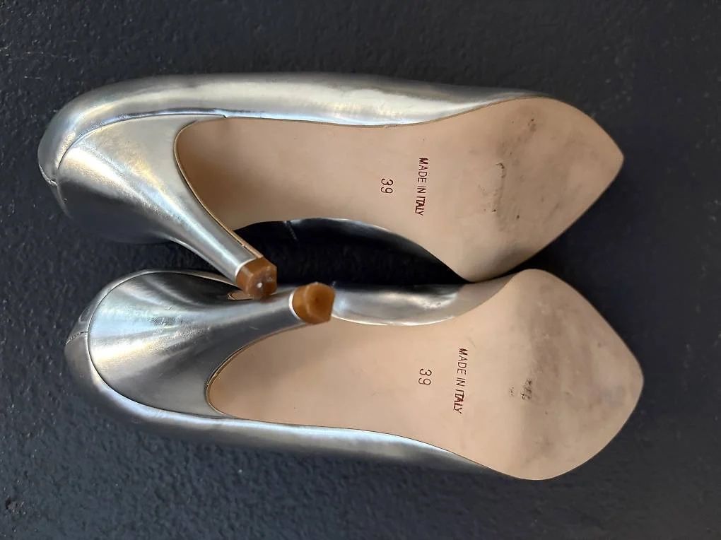 Esprit Scarpe da donna: Pumps Schuhe silber Gr 39 Made in Italy – Nuovo (secondo la descrizione) da Bern venduto da die_6p8g 4