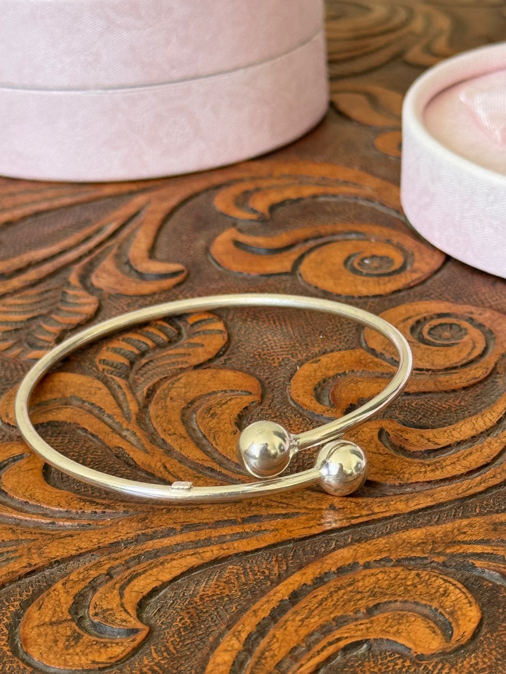 Armbänder & -reifen: Armreif aus 950 Silber mit Kugeln, gestempelt – Neu (gemäss Beschreibung) aus Zürich von olalinda 5