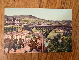 Antike Postkarte, Bärenkarte, Bern, ungelaufen
