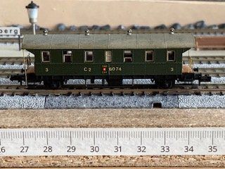 Wagon Voyageurs Marklin 3e Classe – Échelle 0 – N°17270 – Années 40 – Vert
