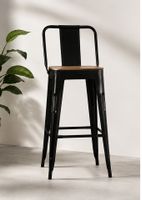 2er-Set Barhocker im Industrial-/Loft-Stil 