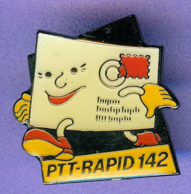 Placchette & Badge: PTT  RAPID 142  Brief – Usato da Winterthur venduto da Sammleroase