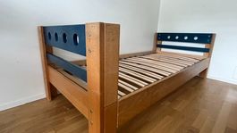 Kinderbett Massivholz, 94x210cm