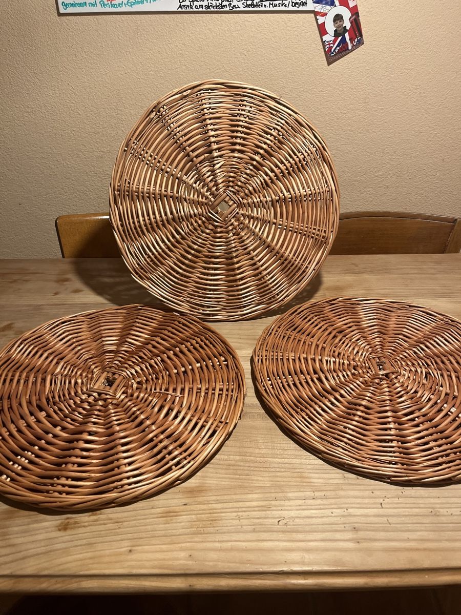 Untersetzer: 3 Weiden Untersätze NEU 40 cm Durchmesser – Neu (gemäss Beschreibung) aus Dittingen von Cervolino77