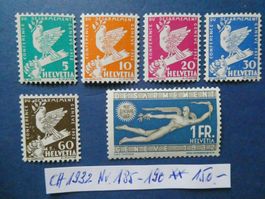 CH 1932 Nr. 185-190 postfrisch **
