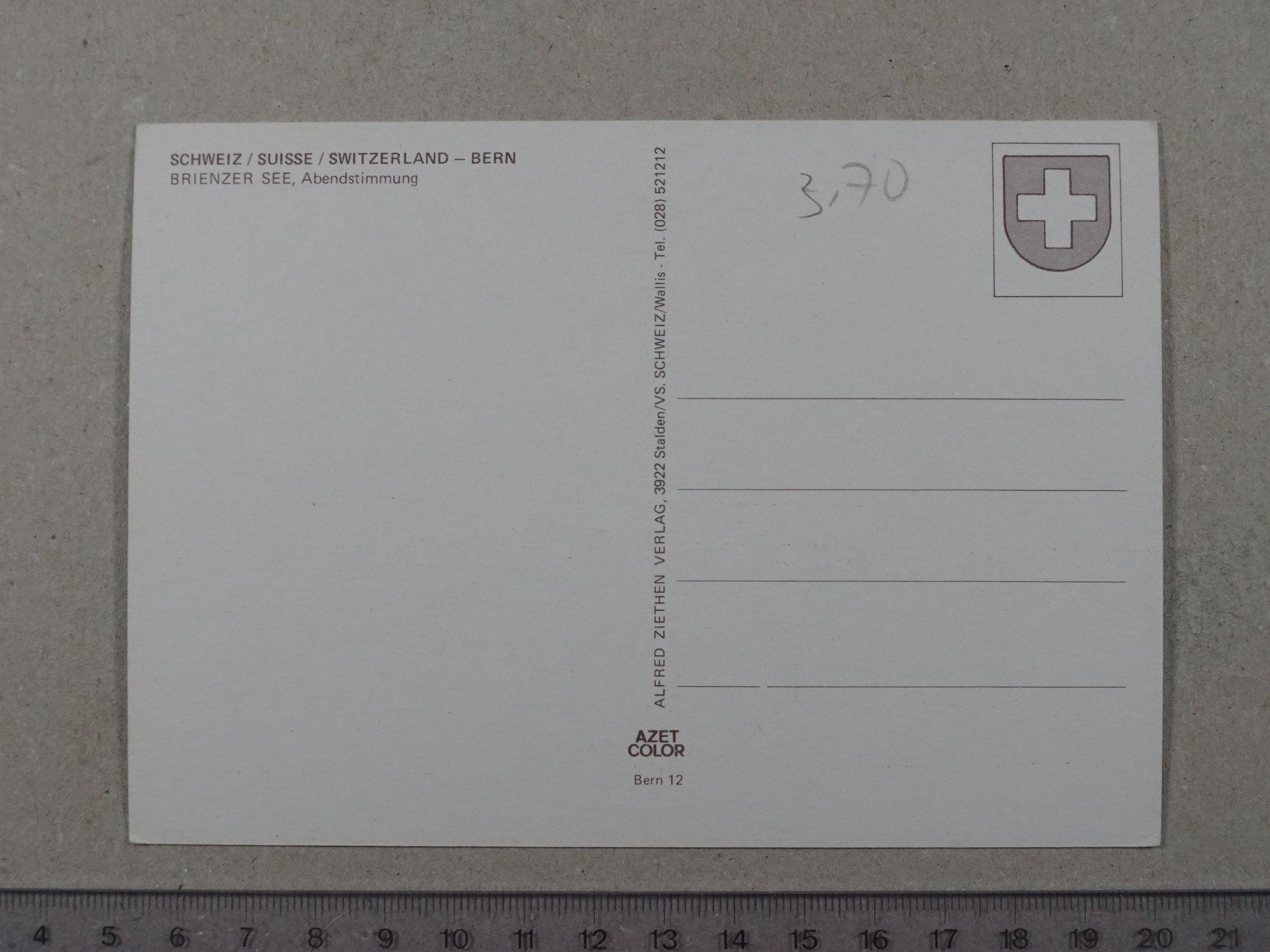 Cartes postales: Brienzer See, Abendstimmung, Bern, Brienz – D'occasion à Lenzburg par fh1 1