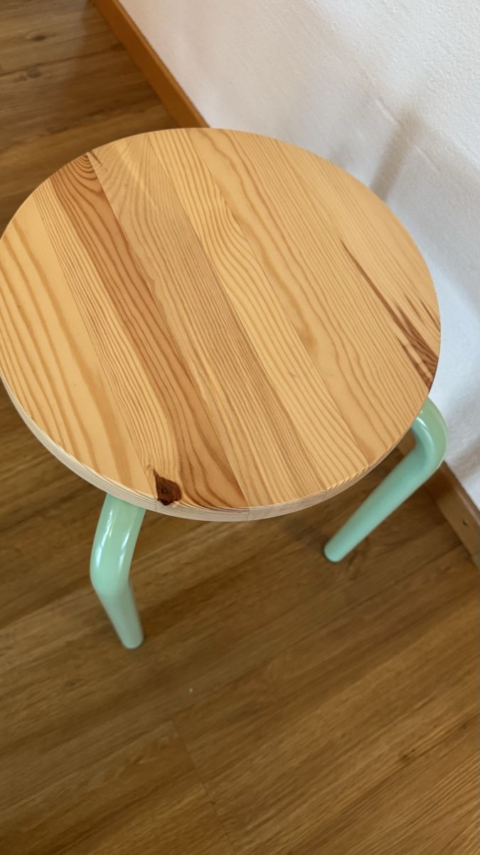Ikea Sgabelli: DOMSTEN Hocker IKEA mit Holz-mintgrün.  – Nuovo (secondo la descrizione) da Bubikon venduto da hachia888 4