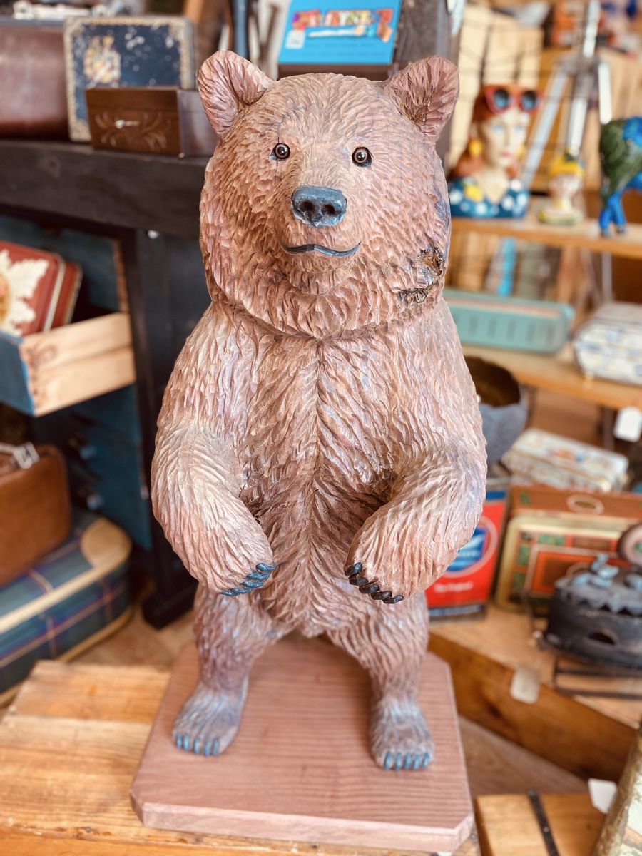 Skulpturen & Statuen: Holzfigur Bär handgeschnitzt 72cms – Gebraucht aus Merligen von aebi57 5