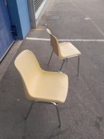 Vintage 80er Jahre Kunsstoff Schalenstühle / Sitze / Stuhl