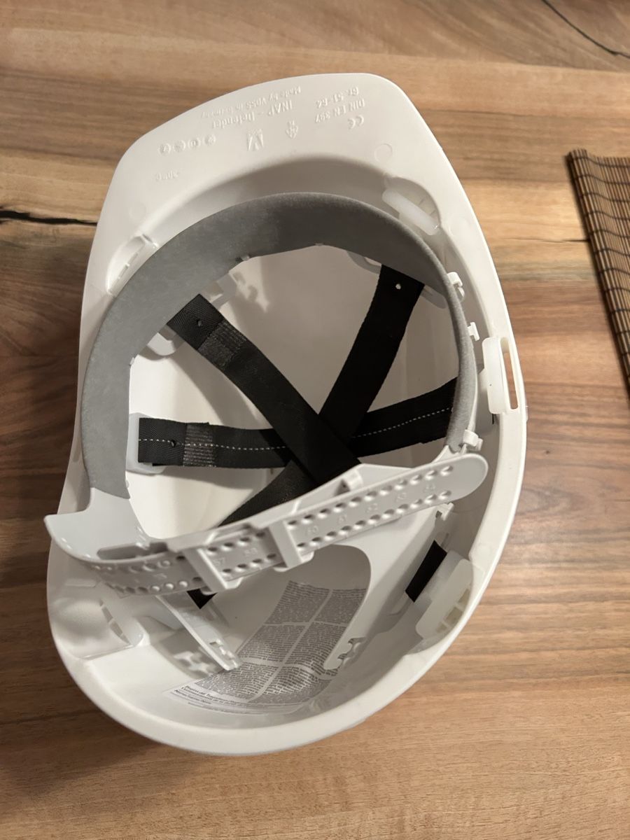 Protezione per viso e udito: Neue Bauhelm, weiss, Grösse 51-64 – Nuovo (secondo la descrizione) da Zürich venduto da keinweiss 1