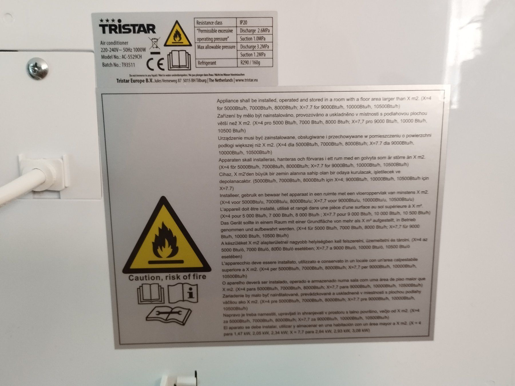 Condizionatori: Tristar AC-5529CH Klimaanlage – Usato da Dübendorf venduto da FnHerzog 1