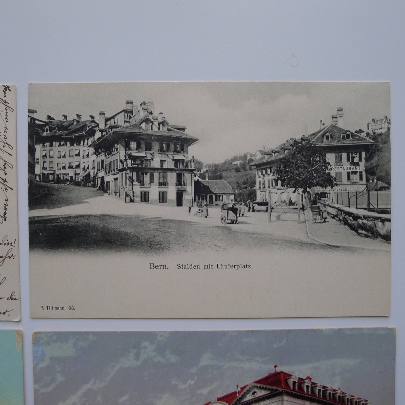Cartoline postali: 6 alte Ansichtskarten BERN, Litho, Gurten - Bahn, Stalden – Usato da Ebikon venduto da SilvioFreund 4