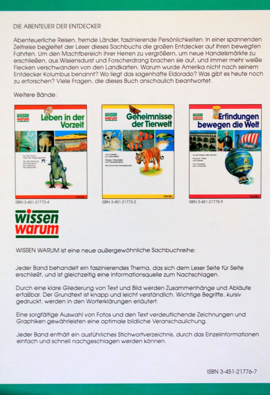 Libri: Buch * DIE ABENTEUER DER ENTDECKER – Usato da Rebstein venduto da Lunipu 1