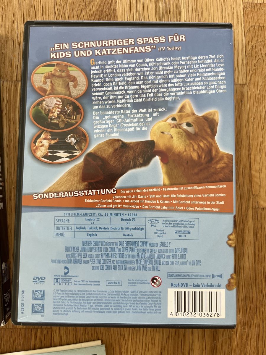 Tutti i DVDs: Ratatouille und Garfield 2 dvd – Usato da Zell  ZH venduto da sweety052 2