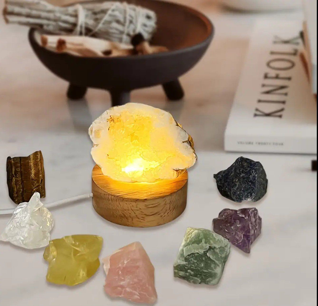 Lampade: Petite lampe avec pierres – Nuovo e nell'imballaggio originale da Vernier venduto da 19pigments 3