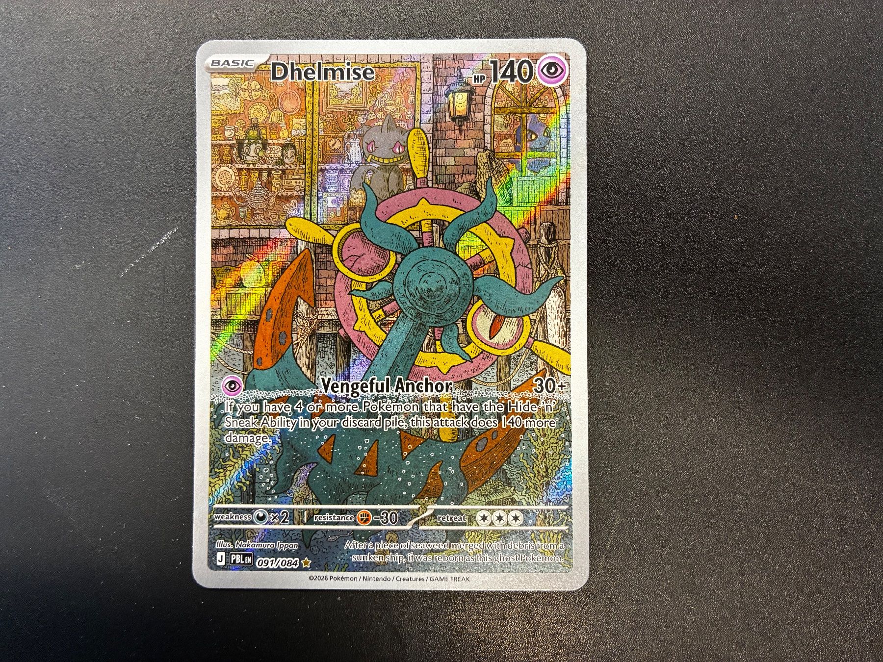Pokémon Sammelbilder & Trading cards: Dhelmise 091/084 - Pitch Black - en – Neu (gemäss Beschreibung) aus Hütten von yve_tf69