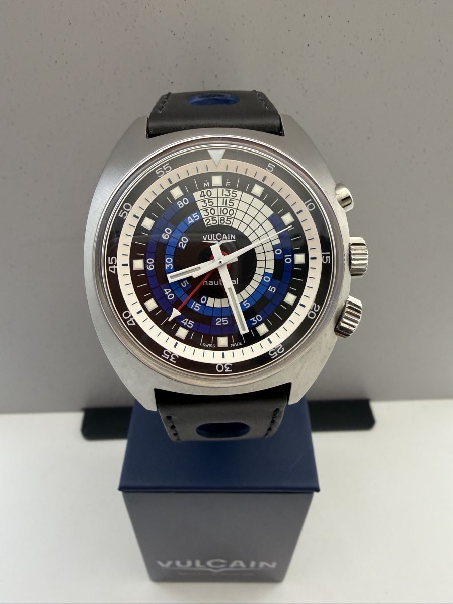 Vulcain Orologi: Vulcain Nautical Cricket Seventies – Nuovo e nell'imballaggio originale da Crans VS venduto da horlogerie-langel 1