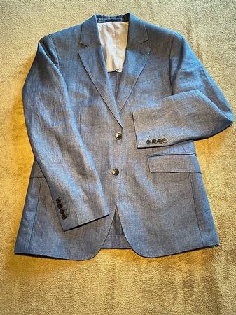 HACKETT halbgefüttertes Leinensakko, Grösse 48, NEU