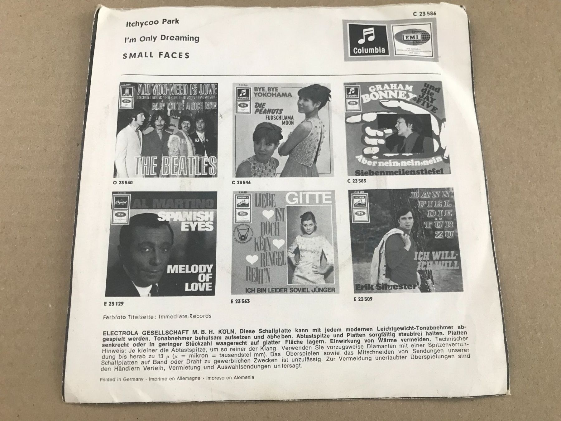 Schallplatten: SMALL FACES - Itchyco Park -  7" – Gebraucht aus Buchs AG von Archie 1