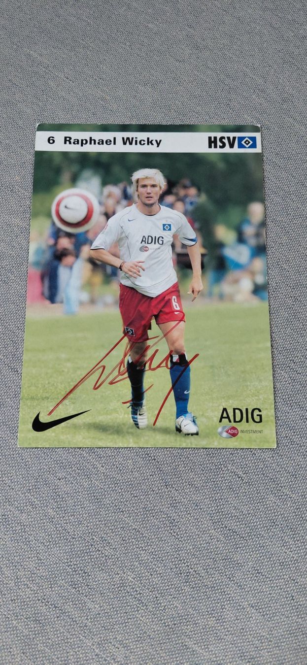 Autografi: Autogrammkarte Raphael Wicky – Usato da Schmerikon venduto da Olympia04