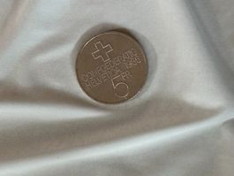 Schweizer Gedenkmünze 5 Franken Sempach 1986