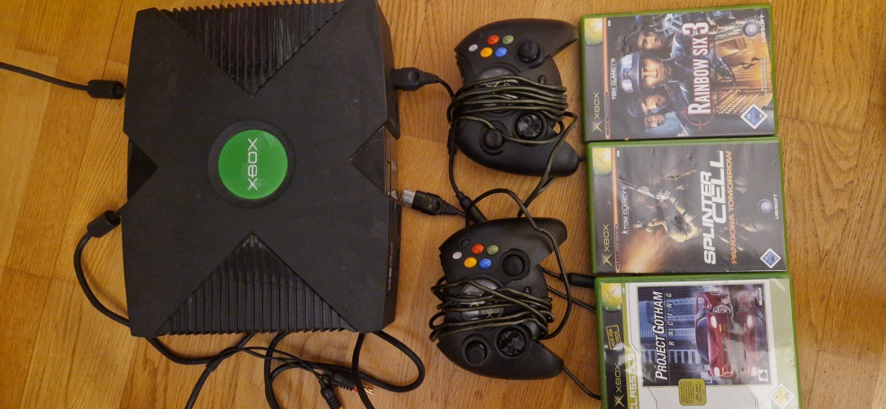 Microsoft Konsolen: XBox inkl. 2 Controller & 3 Spiele – Gebraucht aus Samstagern von kun_g7bn