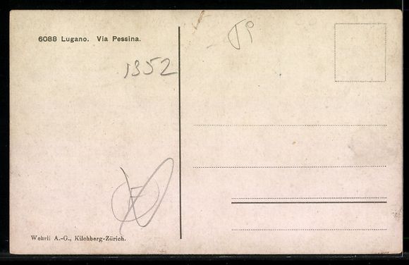 Cartes postales: AK Lugano, Via Pessina – D'occasion à Berlin par bartko-reher 1