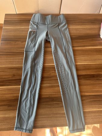 Reithose Damen Grösse 34/36 Grau mit Vollbesatz neuwertig