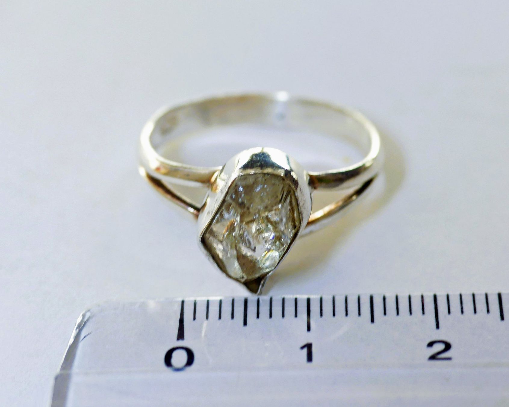 Anelli: Ring Silber 925 mit Herkimer-Diamant – Nuovo e nell'imballaggio originale da Matten b. Interlaken venduto da kero71 8