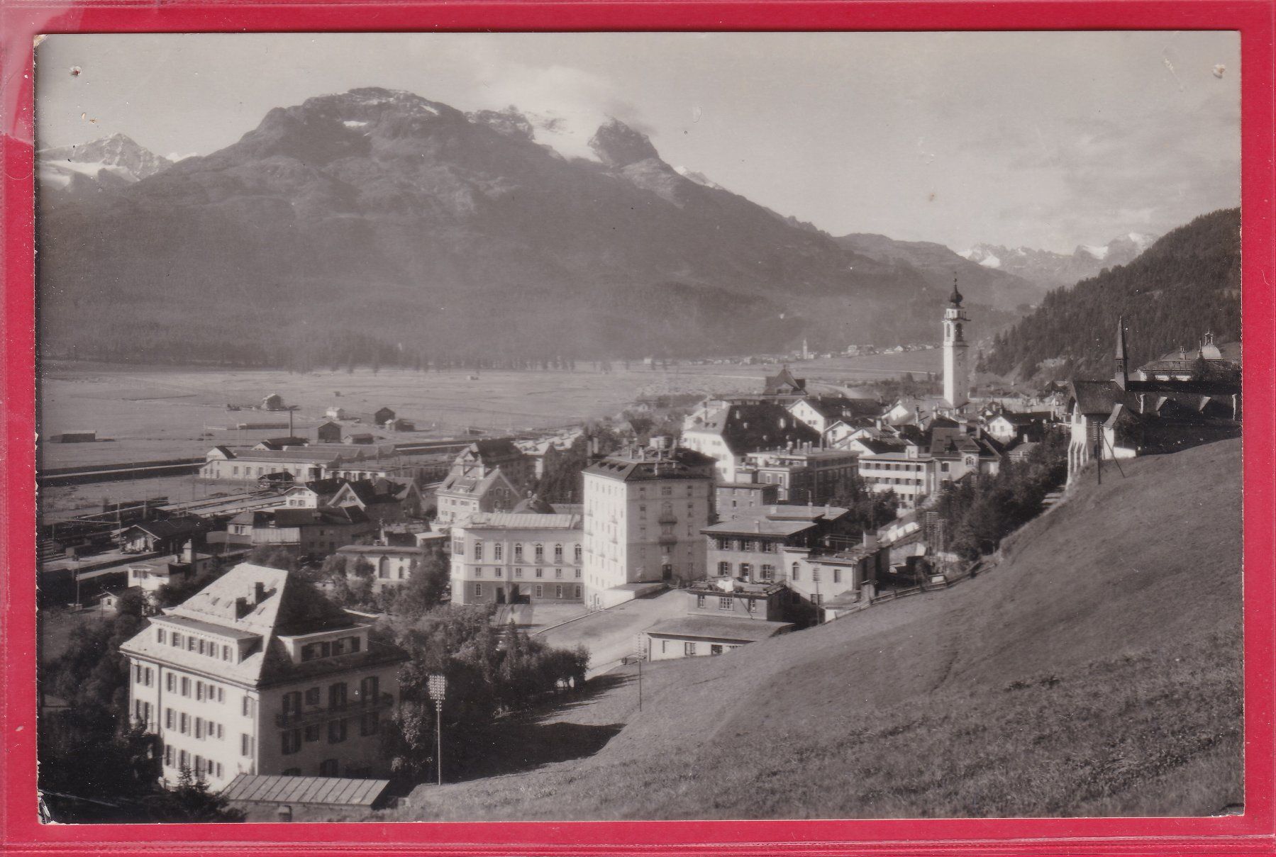 Cartoline postali: SAMEDAN (ENGADIN), 7.8.1949 – Usato da Oberrieden venduto da Gebirgsstelze