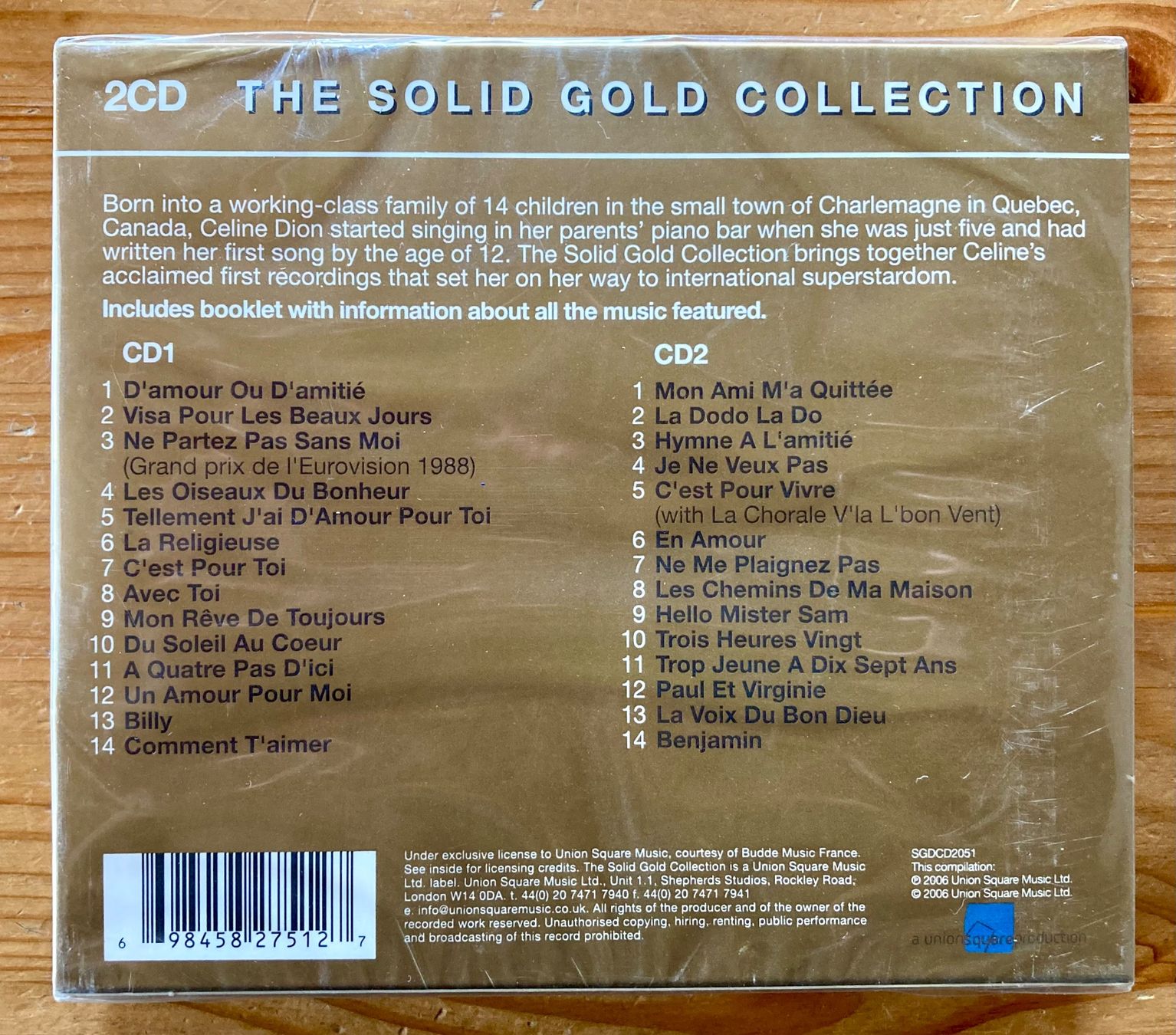 CD: Celine Dion: The Solid Gold Collection (NEU/sealed, 2006) – Nuovo e nell'imballaggio originale da Zürich venduto da Djmotionch 3