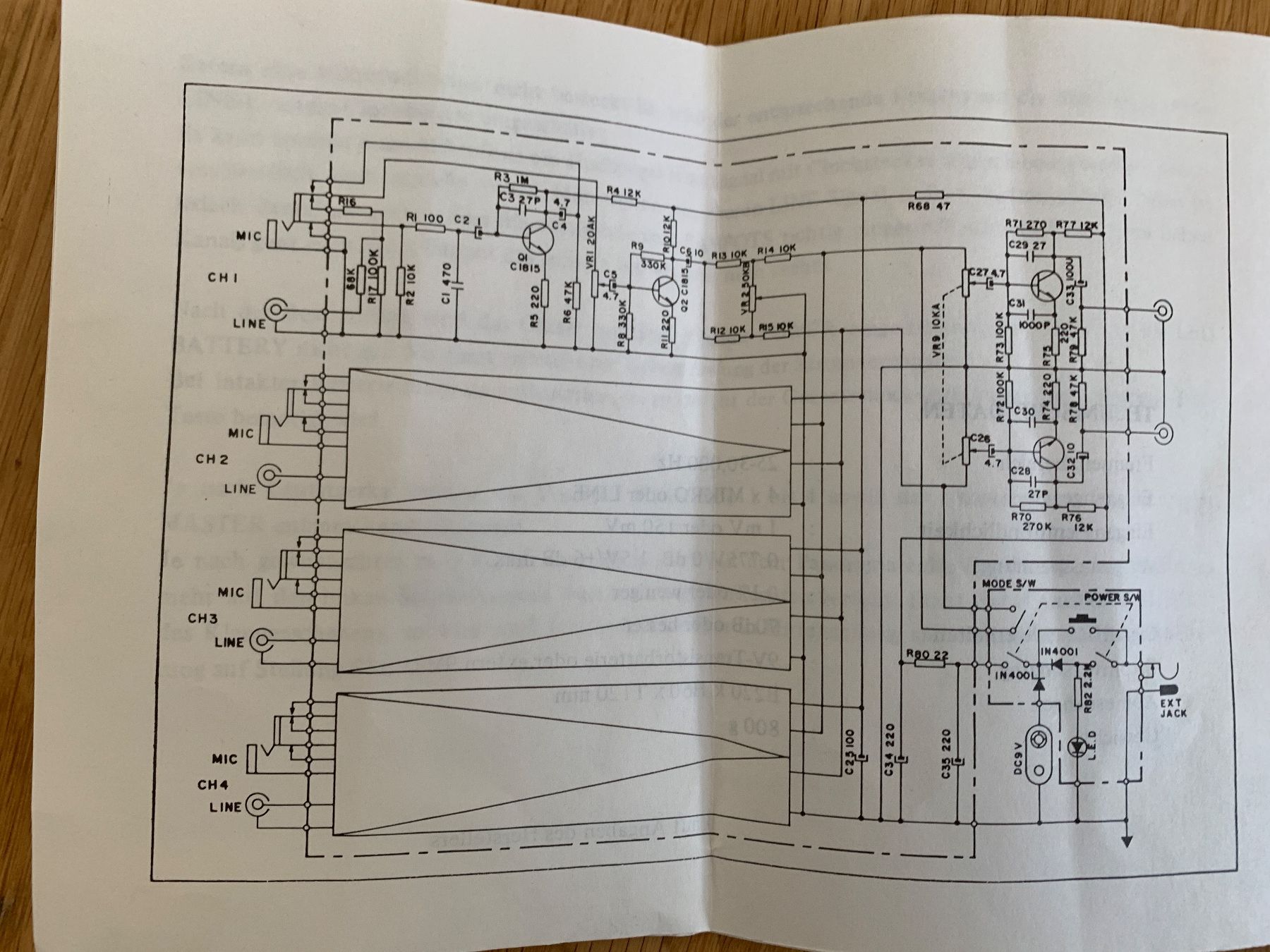 Monacor Console di mixaggio: Mikrofon Mischpult, analog, retro – Usato da Wildegg venduto da Elefant42 7