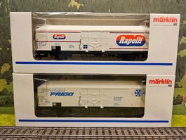 2 x Märklin 4733 _ FS Kühlwagen RAPELLI _ Interfrigo Basel