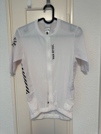 Radtrikot Van Rysel Racer Weiss Gr S 
