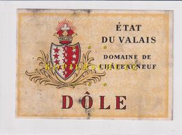Etikette für Wein - Dôle (Domaine de Châteauneuf) /bd
