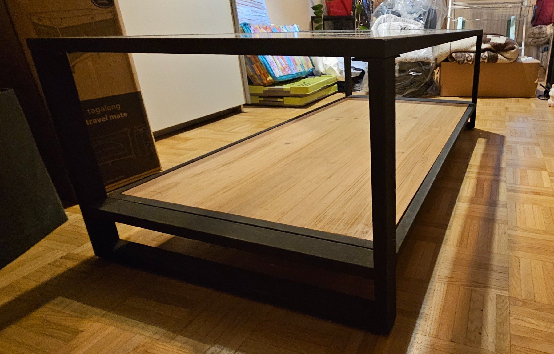 Tische: Table basse en métal/verre/ bois – Gebraucht aus Palezieux von cle_k9w9 2