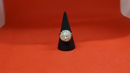 Vintage Ring mit Muster, Grösse 52 Top Zustand