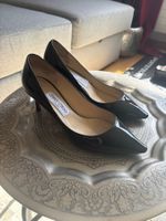 Jimmy Choo Black Patent Leather Pumps, Size 37