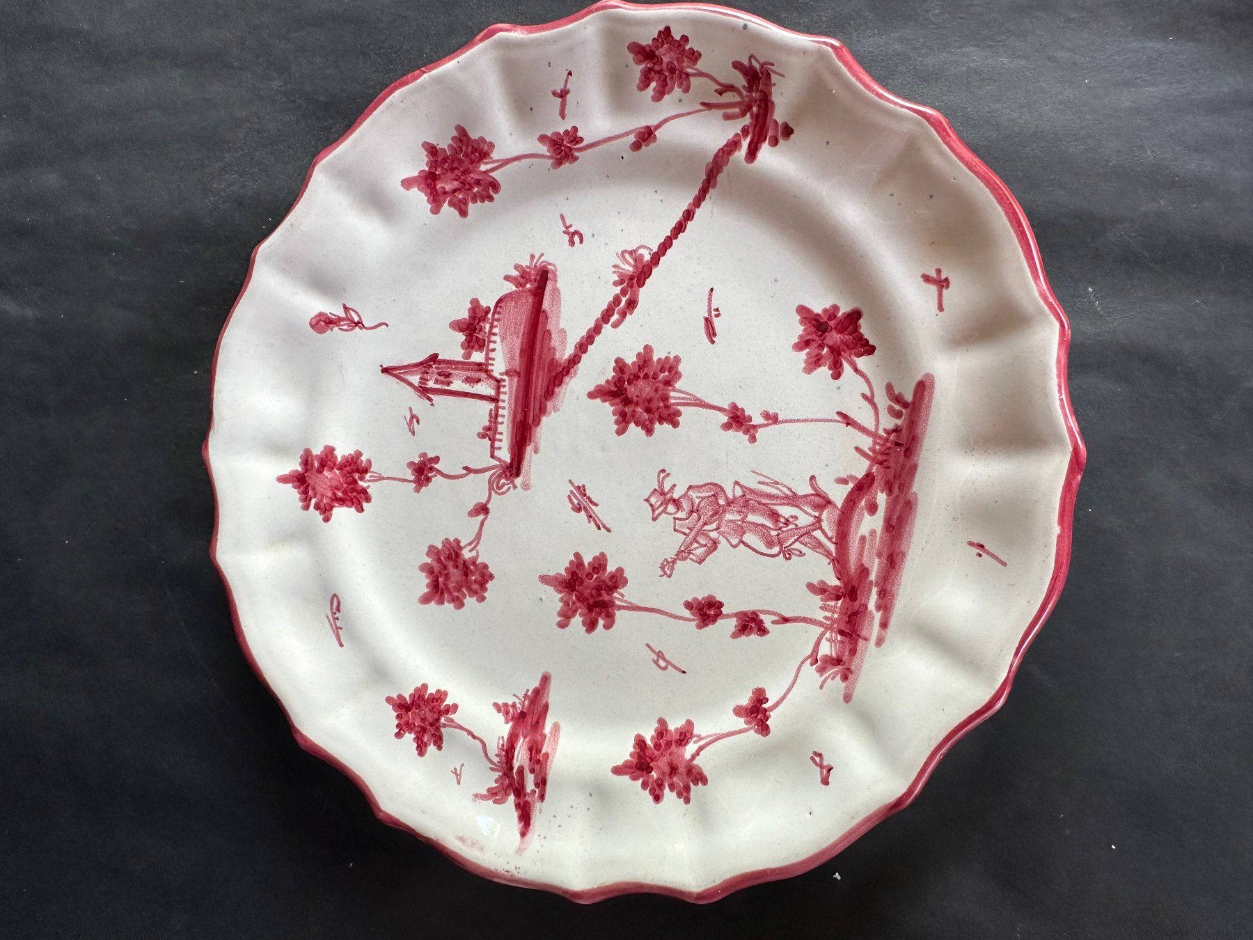 Teller: Cantagali Italy Teller...handbemahlt.....c1900/10 – Gebraucht aus Saas im Prättigau von norman02