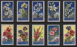 SAN MARINO 1957 BLÜMENSATZ LUXUS MNH/**
