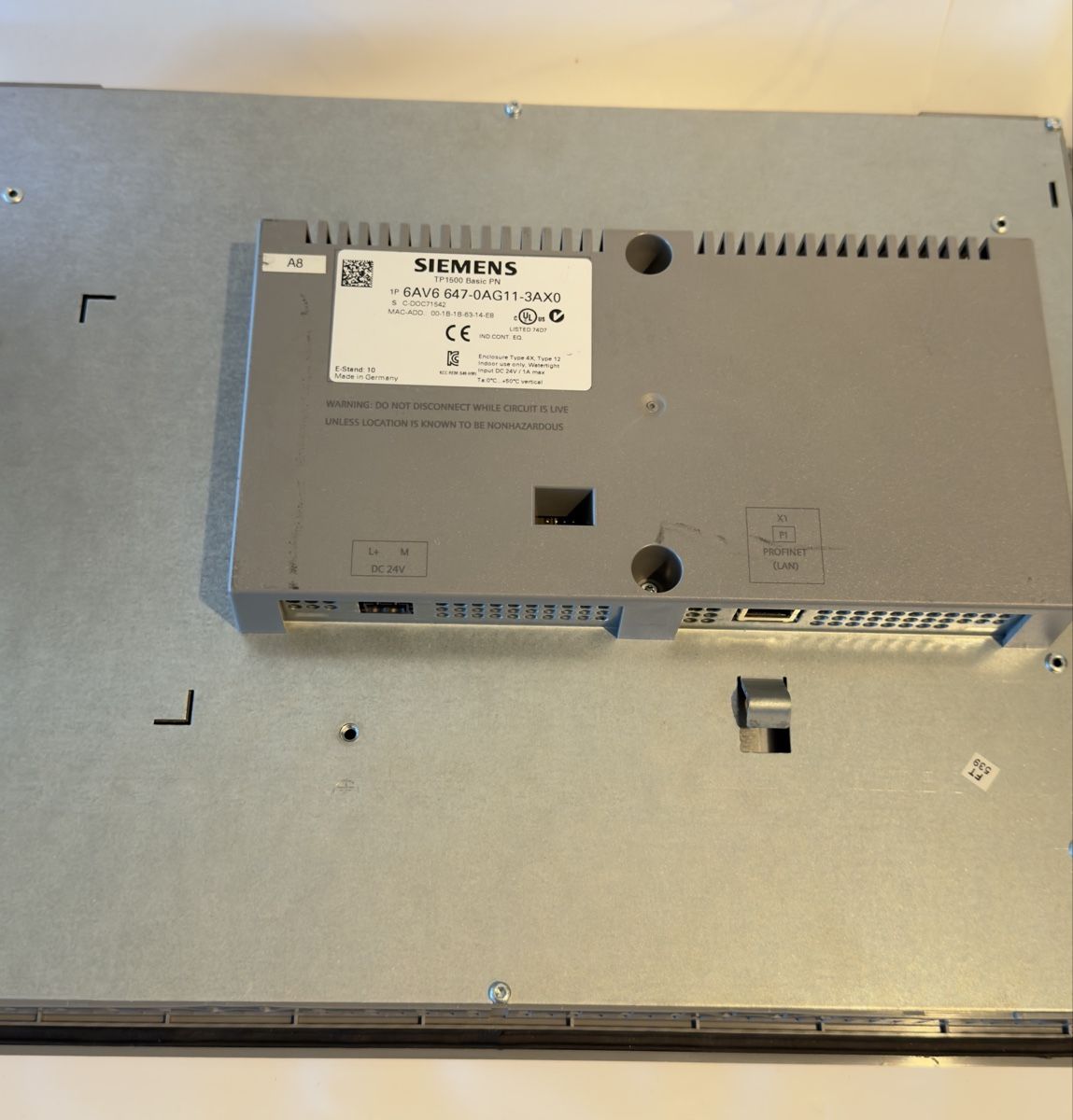 Siemens Sistema di controllo: Siemens SIMATIC Panel 6AV6 647-0AG11-3AX0 – Usato da Dielsdorf venduto da ohm_dh6r 5